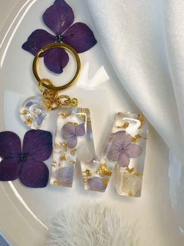 Custom Letter Resin Keychains – Personalised Initial Charm